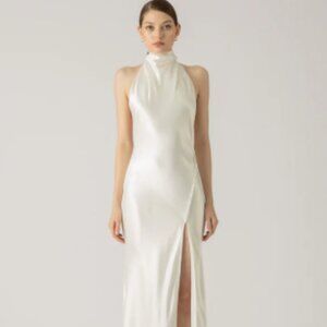 Penelope Backless Satin Gown - Sau Lee